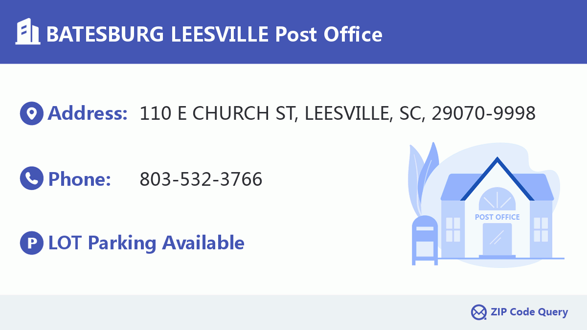 Post Office:BATESBURG LEESVILLE