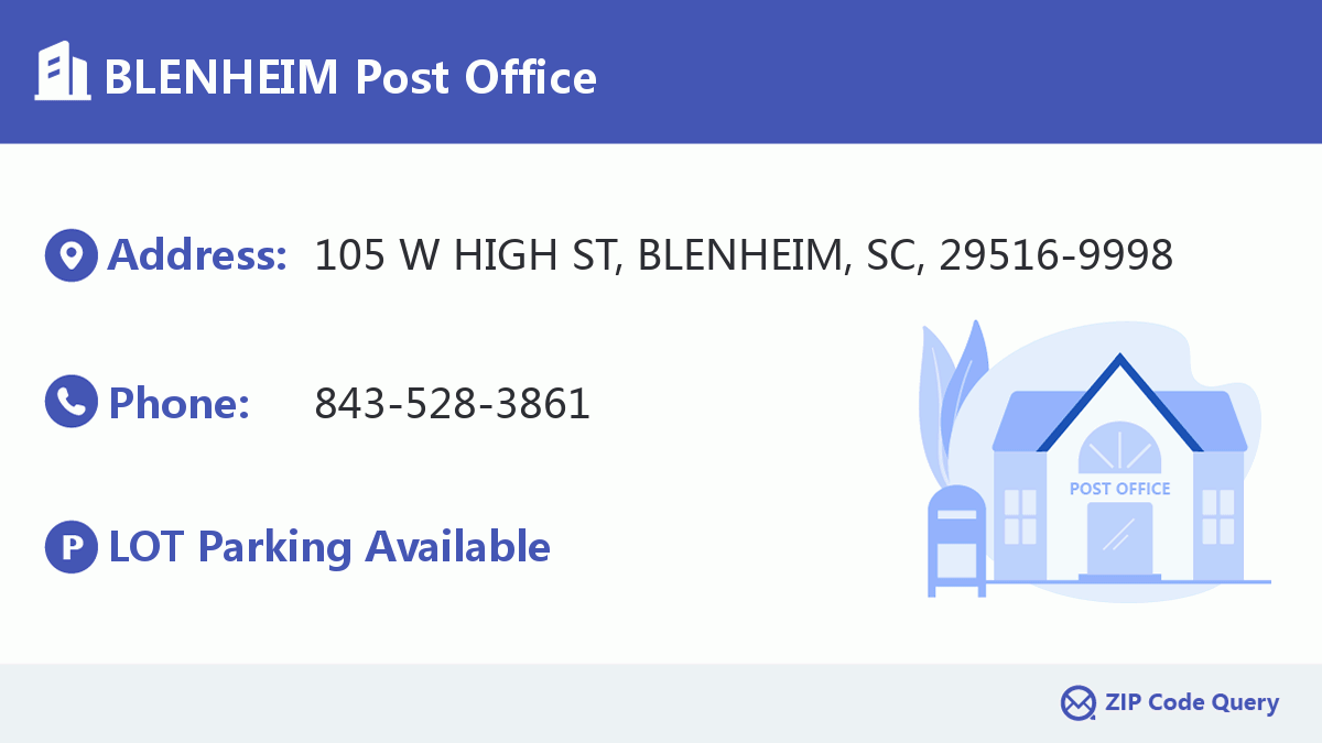 Post Office:BLENHEIM