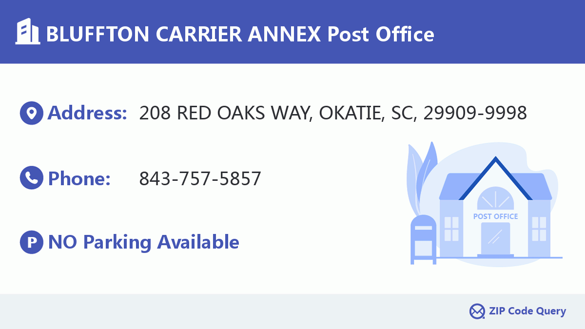 Post Office:BLUFFTON CARRIER ANNEX