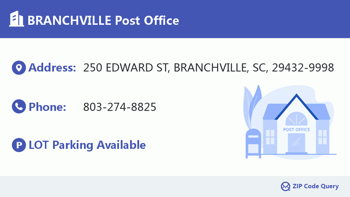 Post Office:BRANCHVILLE