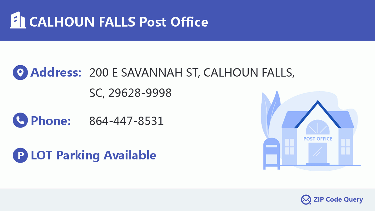Post Office:CALHOUN FALLS