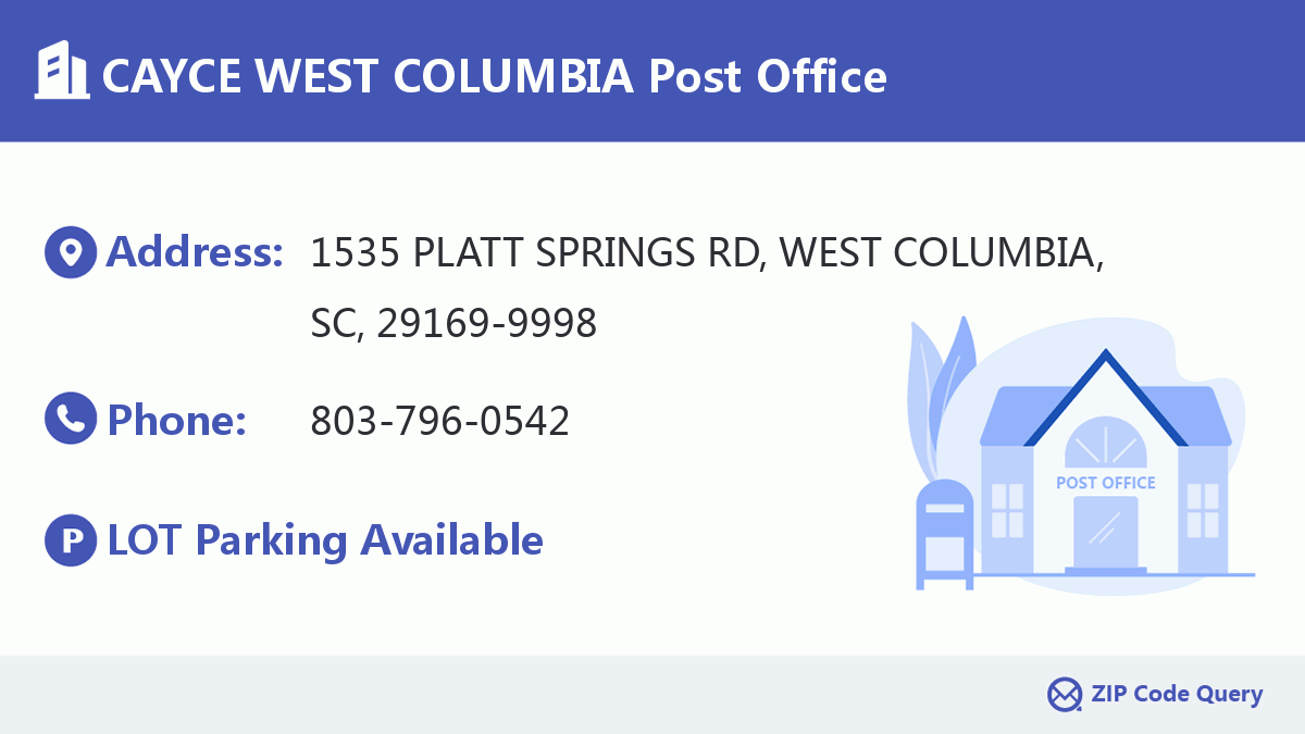 Post Office:CAYCE WEST COLUMBIA