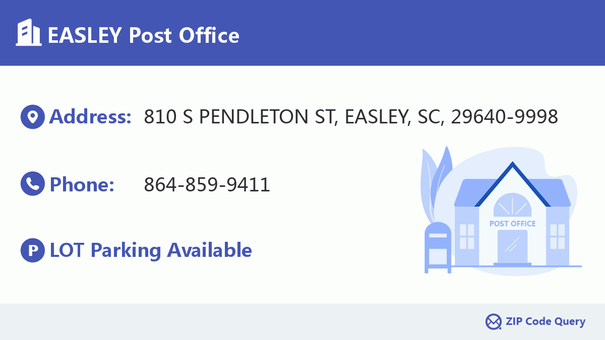 Post Office:EASLEY
