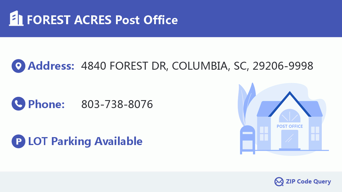 Post Office:FOREST ACRES