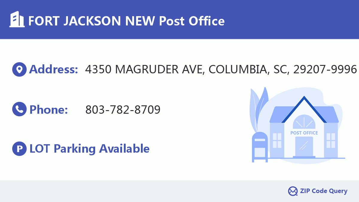 Post Office:FORT JACKSON NEW