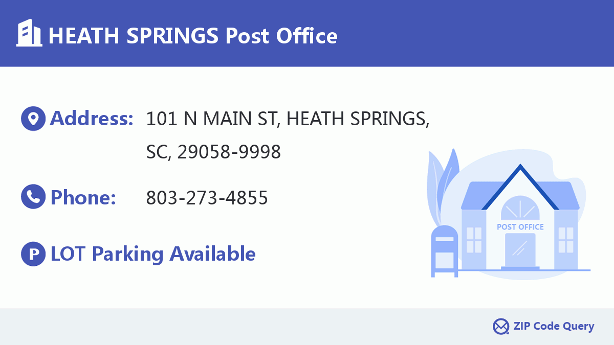 Post Office:HEATH SPRINGS