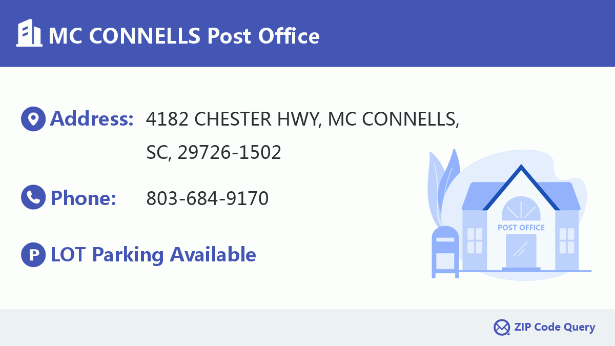Post Office:MC CONNELLS