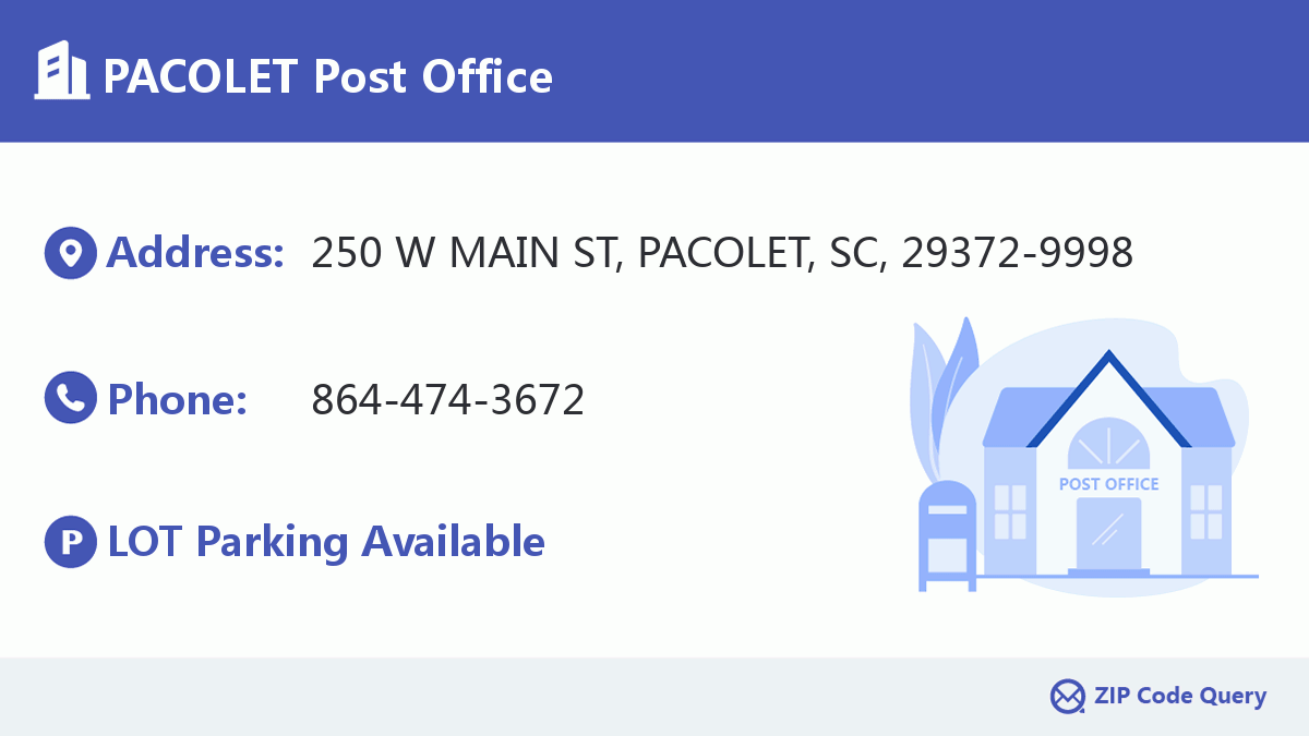Post Office:PACOLET