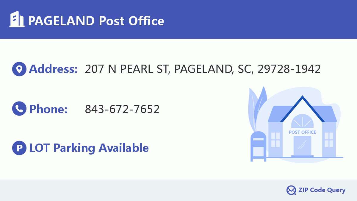 Post Office:PAGELAND
