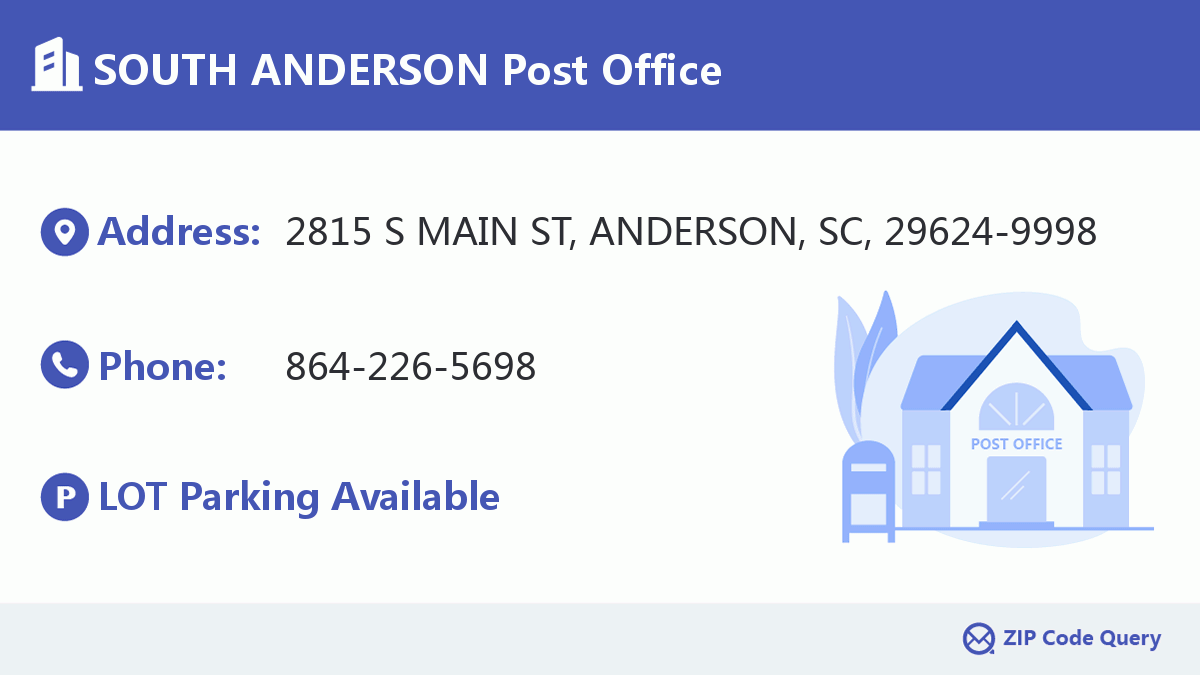 Post Office:SOUTH ANDERSON