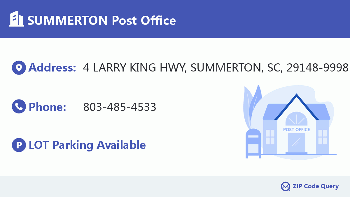 Post Office:SUMMERTON